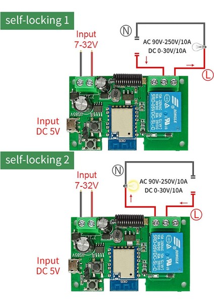 Tuya Wıfı Akıllı Anahtar Kontrol Cihazı Garaj Kapısı Açacağı 1ch 7-32V Zamanlayıcı Inching Kendinden Kilitli Röle Modülü (Yurt Dışından) modelleri