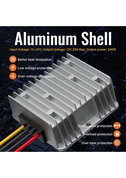 Milwaukee M18 Pil Adaptörü Dc 12V 20A 240W Adım Aşağı Dönüştürücü Voltaj Regülatörü Için 18V'TAN 12V'A Adım Aşağı Dönüştürücü (Yurt Dışından) fırsatları