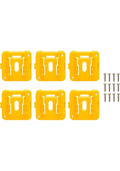 Dewalt 20V 60V Akü Yuvası Tutucu Için 6'lı Paket Akü Montaj Tutucu Depo Fabrika Alet Kutusu Için Akü Ekranına Uygun (Yurt Dışından)