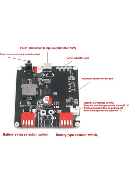 Pd3.1 140W Çift Yönlü Hızlı Şarj Modülü IP2366 2s 3s 4s 5s 6s Lityum Pil Şarj Kartı Li-Ion Lifepo4 Bms (Yurt Dışından) fiyatları