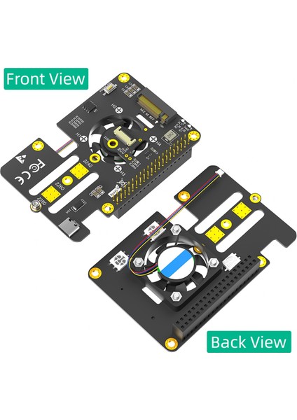 Raspberry Pi 5 Için Soğutucu Fan ve Otomatik Renk Değiştirme Led'li 3'ü 1 Arada Combo M.2 Nvme - Pcıe Adaptörü (Yurt Dışından) fiyatları