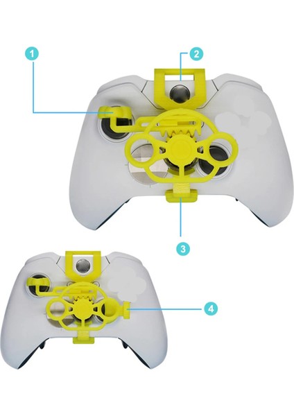 Xbox One /ones/onex Elite Controller Için Mini Direksiyon Simidi Yarış Oyunu Direksiyon Simidi Denetleyici Aksesuarları Sarı (Yurt Dışından) fiyatları
