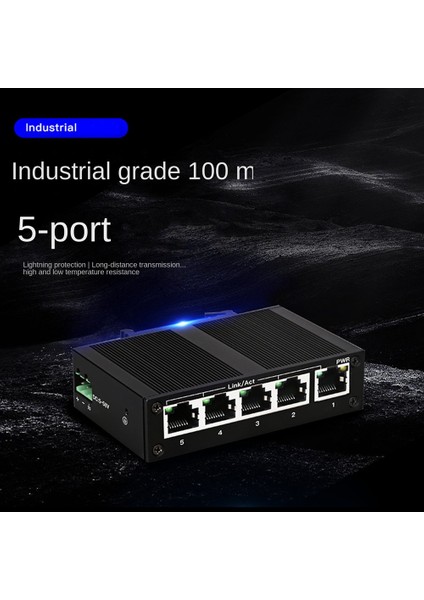 5 Port 100MBPS Ağ Anahtarı Ethernet Endüstriyel Sınıf Anahtarı Yönetilmeyen Ray Tipi Endüstriyel Ağ Ayırıcı (Yurt Dışından) fırsatları