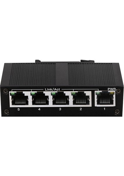 5 Port 100MBPS Ağ Anahtarı Ethernet Endüstriyel Sınıf Anahtar Yönetilmeyen Ray Tipi Endüstriyel Ağ Ayırıcı Ab Fişi (Yurt Dışından)