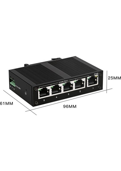 5 Port 100MBPS Ağ Anahtarı Ethernet Endüstriyel Sınıf Anahtar Yönetilmeyen Ray Tipi Endüstriyel Ağ Ayırıcı Ab Fişi (Yurt Dışından) fiyatları