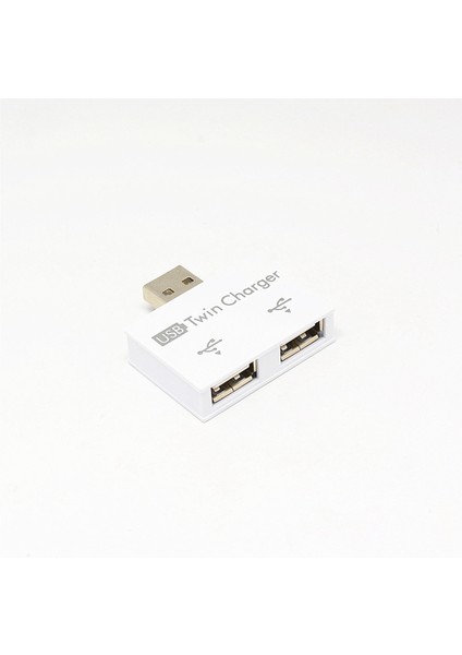Taşınabilir Mini USB Hub 2 Bağlantı Noktalı Şarj Cihazı Hub Adaptörü USB Splitter Telefon Bilgisayar Için Çift USB Şarj Genişletici Beyaz (Yurt Dışından) fırsatları