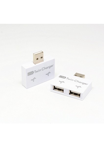 Taşınabilir Mini USB Hub 2 Bağlantı Noktalı Şarj Cihazı Hub Adaptörü USB Splitter Telefon Bilgisayar Için Çift USB Şarj Genişletici Beyaz (Yurt Dışından) indirimleri