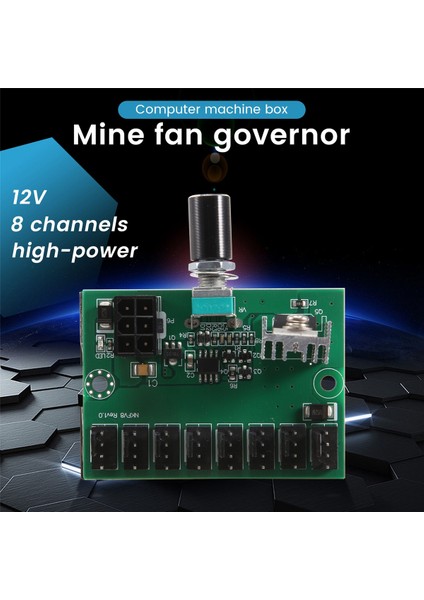 Bilgisayar Kasası 12 V Madenci Fan Hız Kontrol Cihazı 8 Kanallı Fan Hub Pwm Yüksek Güç Şiddetli Fan Denetleyicisi Düzenleyen Vali (Yurt Dışından) indirimleri