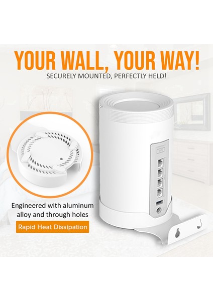 Tp-Link Deco BE75/BE85/BE95/BE17000 Tüm Ev Mesh Wifi 7 Aksesuarlarıyla Alüminyum Alaşımlı Yönlendirici Duvar Montaj Braketi (Yurt Dışından) modelleri