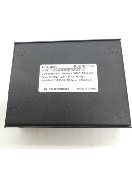 Yüksek Kalitede PS1248G 12V 4A 48W Gigabit Poe Ayırıcı (Yurt Dışından) fırsatları
