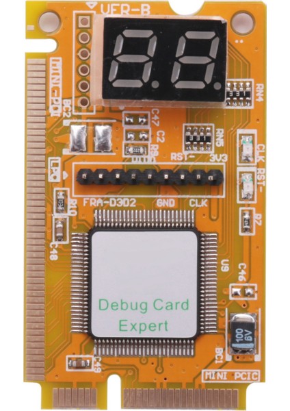 Dizüstü Bilgisayar Tanı Kartı 2 Haneli Mini Pcı/pcı-E Lpc Post Analiz Cihazı Test Cihazı (Yurt Dışından)