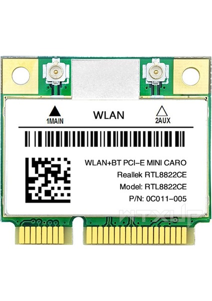 RTL8822CE 1200MBPS 2.4g/5ghz 802.11AC Wifi Kartı Ağ Mini Pcıe Bluetooth 5.0 Desteği Dizüstü Bilgisayar/pc Windows 10/11 (Yurt Dışından)