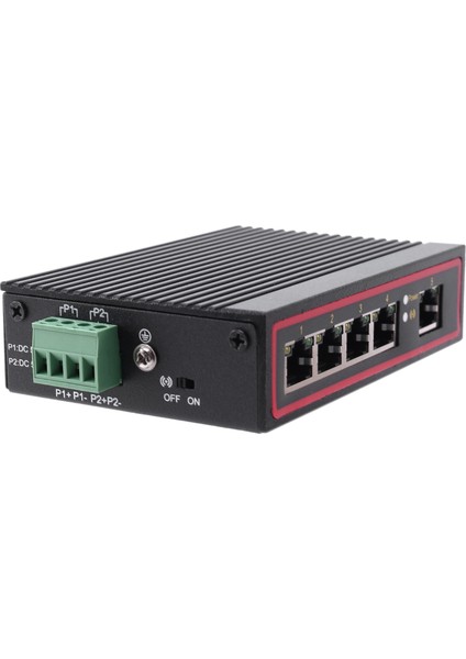 5 Bağlantı Noktalı RJ45 10/100M Ethernet Masaüstü Anahtar Hub'ları Ağ Dizüstü Bilgisayarı Dın Ray Tipi (Yurt Dışından)