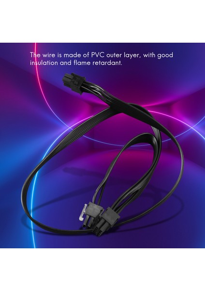 Pcı-E 6 Pin 2 Port 6+2 Pin Güç Kaynağı Kablosu 6pin Ila 8pin Cooler Master V Serisi V850 V700 V1000 Modüler Psu (Yurt Dışından) indirimleri
