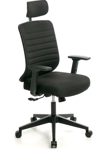 Comfort Plus Yönetici Koltuğu Kumaş Malzeme ile Ergonomik Tasarım 3D Kolçaklı Ofis Sandalyesi