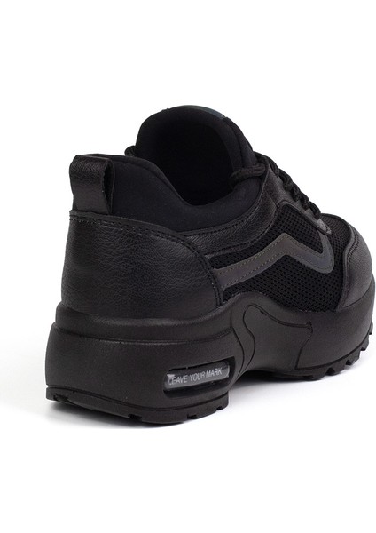 Kız Çocuk Siyah Fileli Rahat Günlük Sneaker Nefes Alan Spor Ayakkabı indirimleri