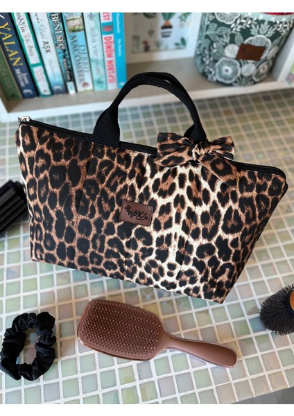Leopar Saç Şekillendirici Çantası Xl Düzenleyici fiyatları