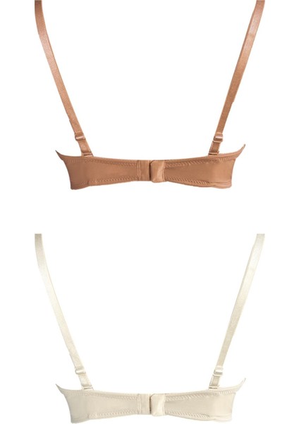 Balenli Toparlayıcı Dolgusuz Straplez Sütyen 2li Paket-3 indirimleri