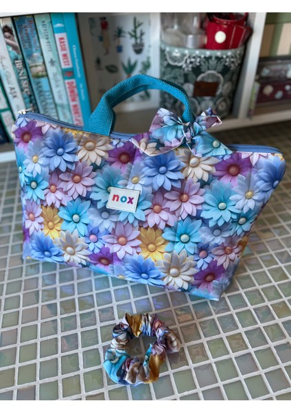 Renkli Papatya Desenli Saç Şekillendirici Çantası () modelleri