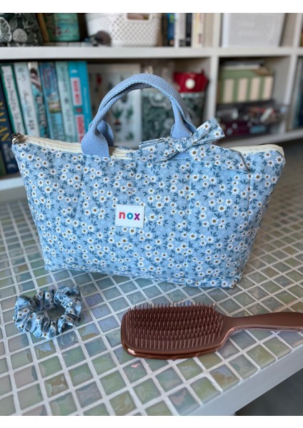 Mavi Papatya Saç Şekillendirici Çantası Xl Düzenleyici fiyatları