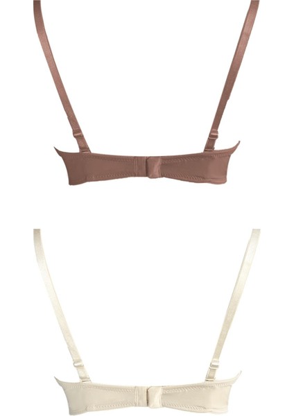 Balenli Toparlayıcı Dolgusuz Straplez Sütyen 2'li Paket-2 fırsatları