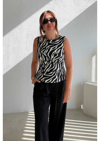 Zebra Desenli Bluz modelleri