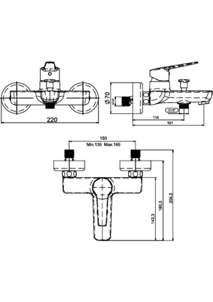 Noxia Banyo Bataryası-Su Tasarruflu, Modern Tasarım, Uzun Ömürlü Kullanım fiyatları