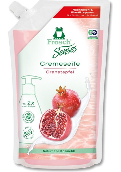 Senses Nar Krem Sabun 500 ml – Doğal Içerikli, Cilt Dostu, Vegan