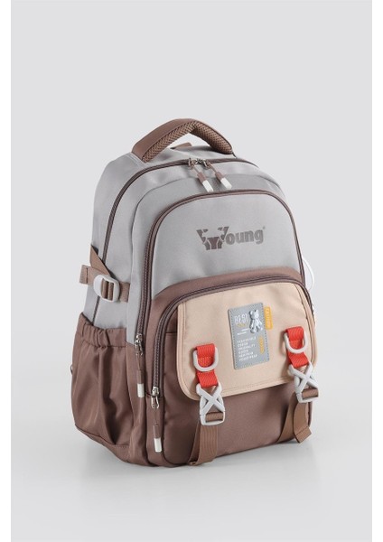 Ortopedik Ve Suya Dayanıklı Kahverengi Okul Sırt Çantası (51944) modelleri