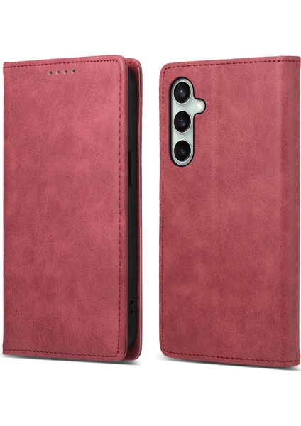 Samsung Galaxy S25 Fe Cüzdan Pu Deri Telefon Kılıfı (Yurt Dışından)
