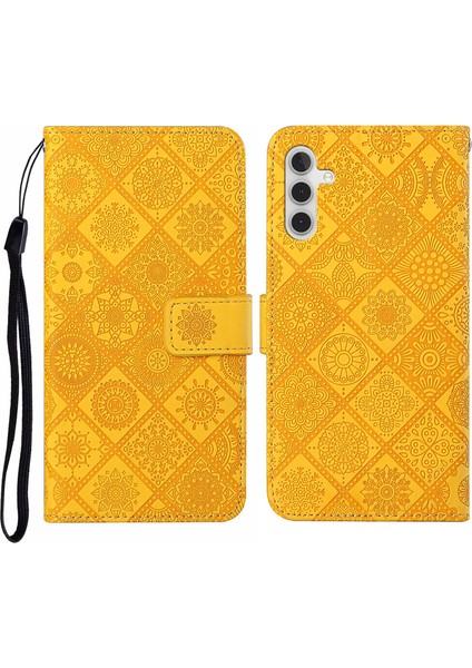 Samsung Galaxy S25 Fe Deri Cüzdan Telefon Kılıfı ve Kayışı (Yurt Dışından)