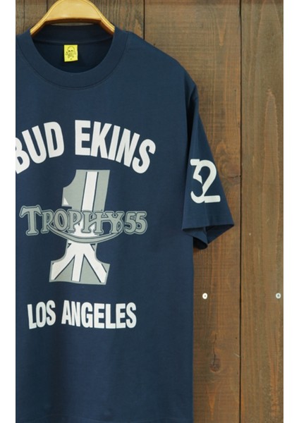 Triumph Bud Ekins Oversize Kısa Kollu Koyu Lacivert Tshirt indirimleri