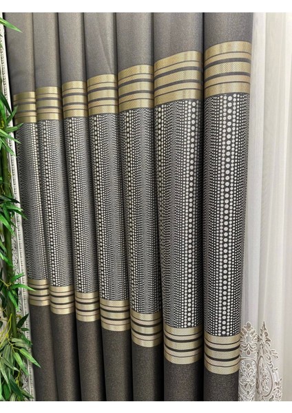 Mızraklı FT632256 V-2503 Antrasit 1/3 Sık Pile Fon Perde Apm indirimleri