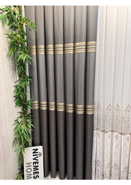 Mızraklı FT632256 V-2503 Antrasit 1/3 Sık Pile Fon Perde Apm fırsatları