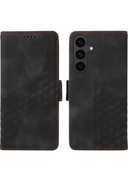 Samsung Galaxy S25 Fe Deri Cüzdan Telefon Kılıfı Standı ve Kayışı (Yurt Dışından)