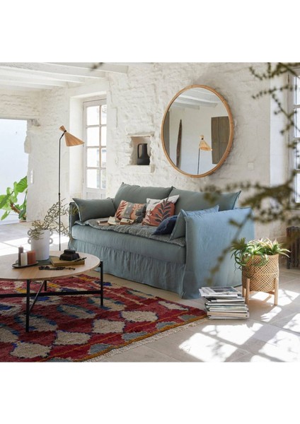 Davia Siyah Metal Ahşap Yuvarlak Orta Sehpa fiyatları