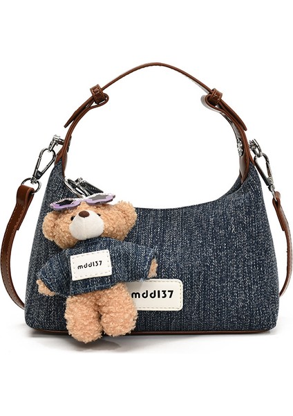 Yeni Basit Moda Vintage Bayanlar El Crossbody Çanta Sevimli Ayı Aksesuarları Ayarlanabilir Omuz Kayışı (Yurt Dışından)