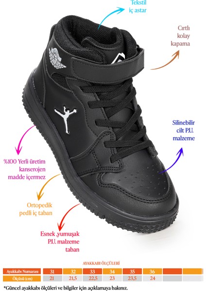 Haykat Cırtlı Basketbol Erkek/kız Çocuk Spor Ayakkabı fiyatları