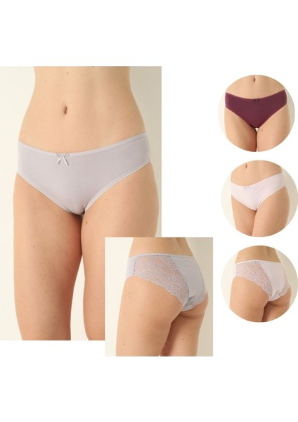 Kadın Dantelli Bıkını 4 Lu Paket