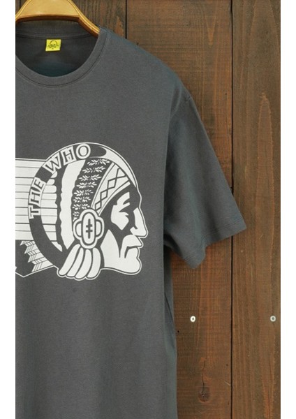 The Who Retro Rock Band Kısa Kol Gri Oversize Tshirt fırsatları