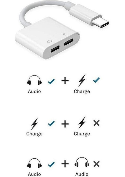 5067 Type C To Kulaklık Hızlı Şarj Giriş Çevirici Çoklayıcı Çoğaltıcı Splitter Adaptör Type C To Type-C Dönüştürücü fiyatları