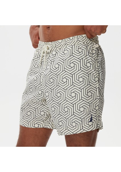 Erkek Krem Baskılı Mayo Şort T35314T.1MA fırsatları