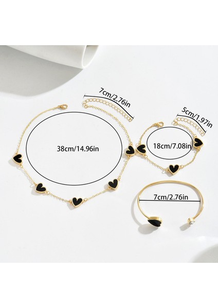 ADORE5707 Altın Işlemeli Aşk Takı Seti (Yurt Dışından) modelleri
