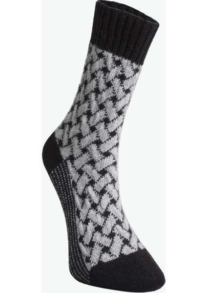 Organik Koyun Yünü Hasır Desen Kadın Soket Çorap fiyatları