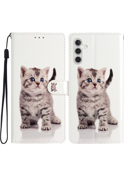Samsung Galaxy S25 Fe Cüzdan Pu Deri Standlı Telefon Kılıfı ve Kayışı (Yurt Dışından)