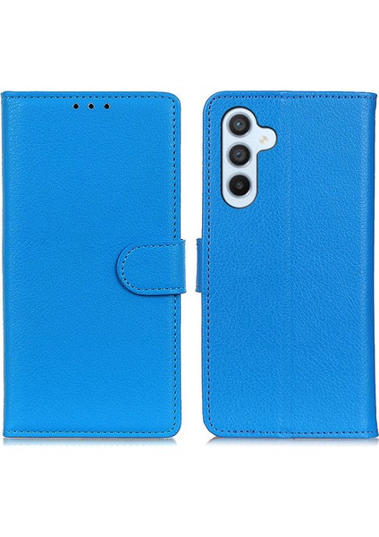 Samsung Galaxy S25 Fe Litchi Doku Cüzdan Pu Deri Telefon Kılıfı (Yurt Dışından)