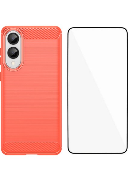 Samsung Galaxy S25 Edge Fırçalanmış Dokulu Tpu Telefon Kılıfı (Yurt Dışından)