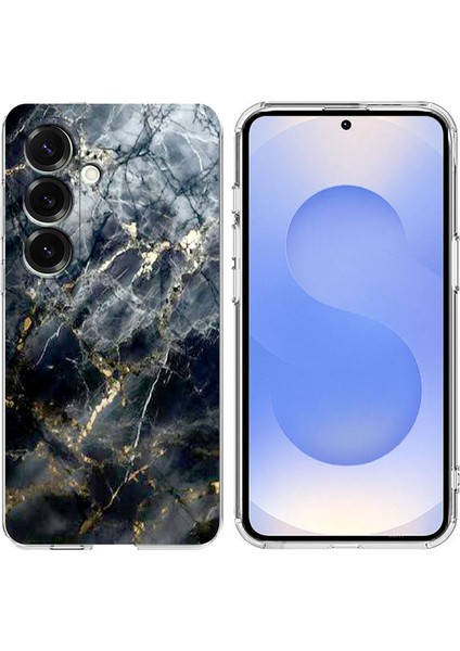 Samsung Galaxy S25 FE Mermer Desenli Yumuşak TPU Telefon Kılıfı (Yurt Dışından)
