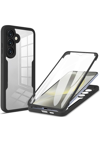 Samsung Galaxy S25 Fe Akrilik + Tpu Şeffaf Telefon Kılıfı ve Pet Ekran Filmi (Yurt Dışından)