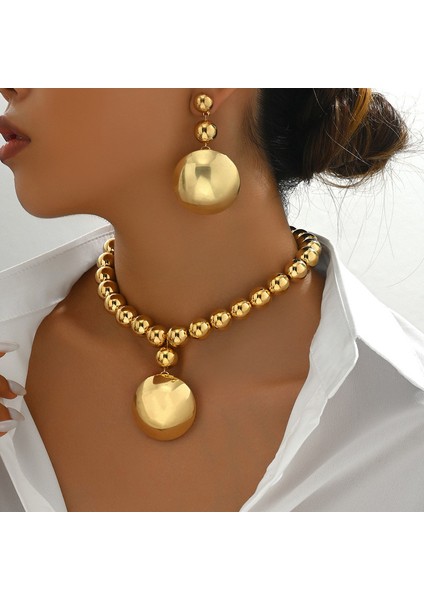 ADORE0020 Altın Kişiselleştirilmiş Yuvarlak Boncuk Takı Seti (Yurt Dışından) fiyatları
